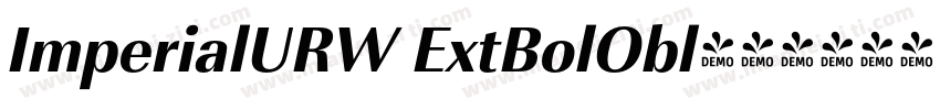 ImperialURW ExtBolObl字体转换